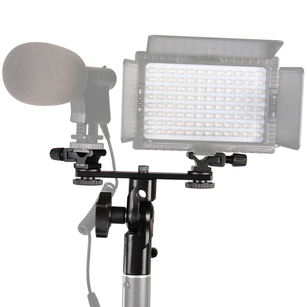 Falcon Eyes Doble Montura Soporte basculante + 2 x Zapata CLD-14A — 4