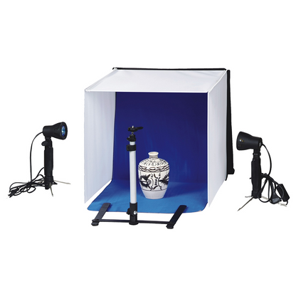Falcon Eyes Plegable Foto Caja PBK-40AB-2LS 40x40 cm + 2 Lámparas
