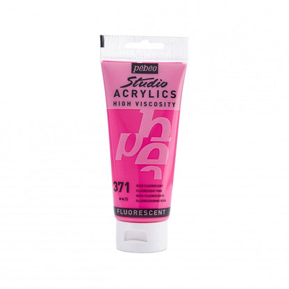 Pebeo Studio Pintura acrílica 100 ml - 371 - Fluorescente roze