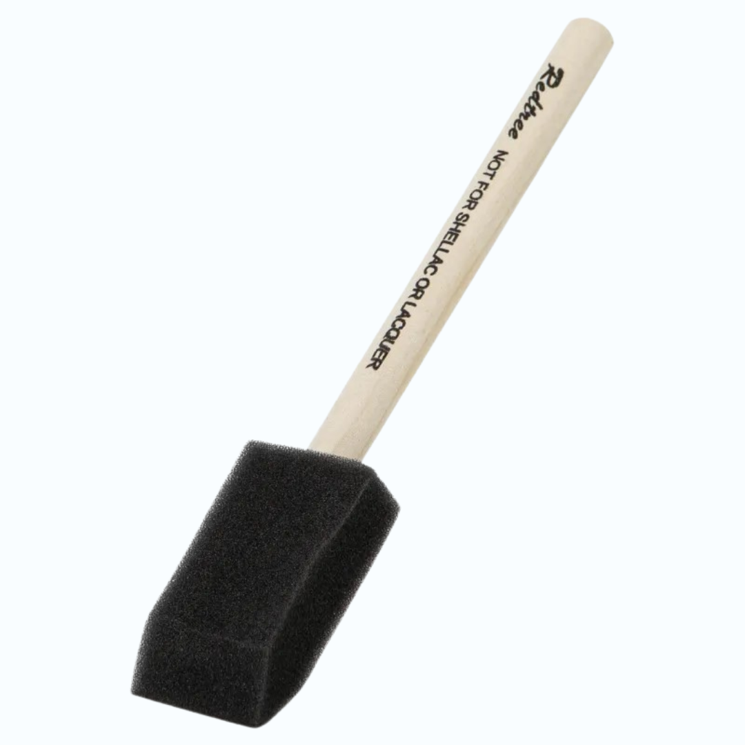 Foam brush 25mm para cyanotype coating – ideaal para detailwerk op papier y textiel