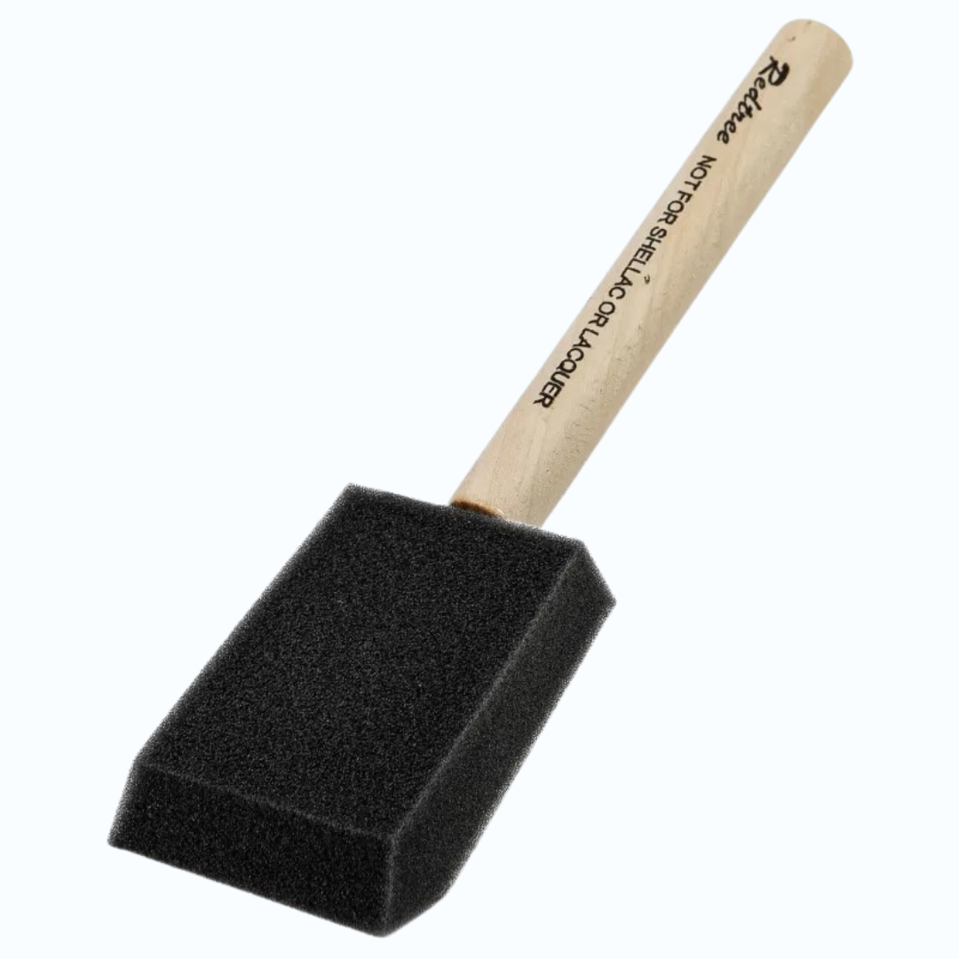 Foam brush 50mm voor gelijkmatige verdeling van cyanotype-emulsie