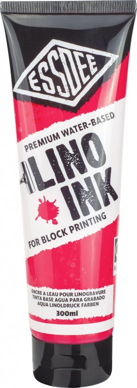 Essdee Block Printing Ink 300 ml - Fluorescente Rojo