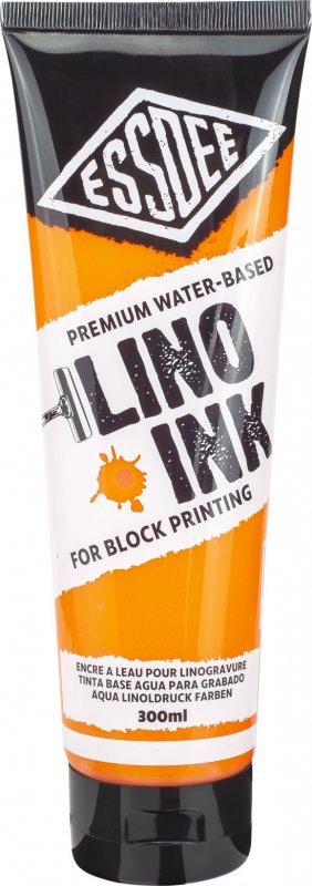 Essdee Block Printing Ink 300 ml - Fluorescente Naranja