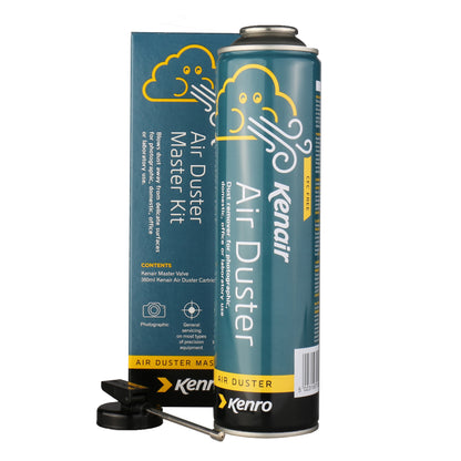 Kenro Spraycan Aire comprimido + Plástico Espray Válvula 360 ml — 6