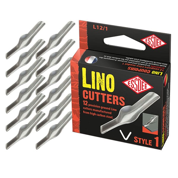 Essdee Cuchillas de linograbado, caja de 12 piezas - Nr. 1