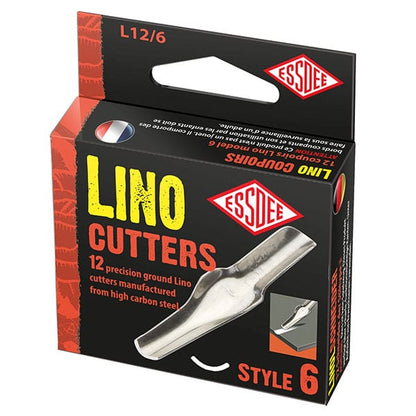 Essdee Cuchillas de linograbado, caja de 12 piezas - Nr. 6