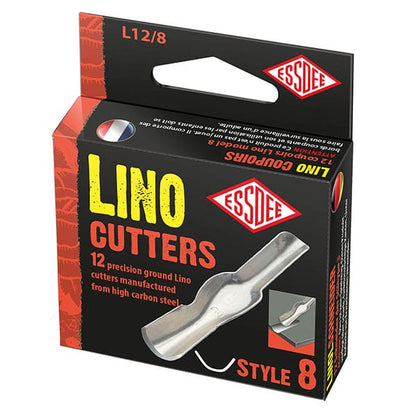 Essdee Cuchillas de linograbado, caja de 12 piezas - Nr. 8
