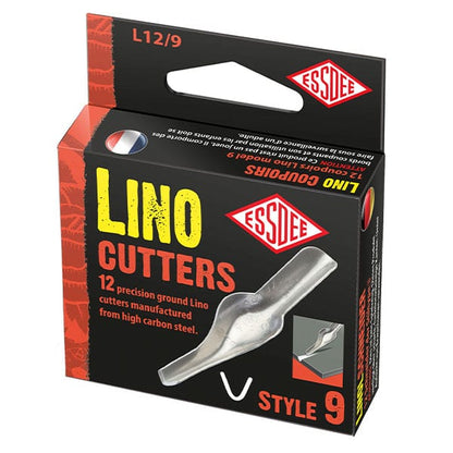 Essdee Cuchillas de linograbado, caja de 12 piezas - Nr. 9