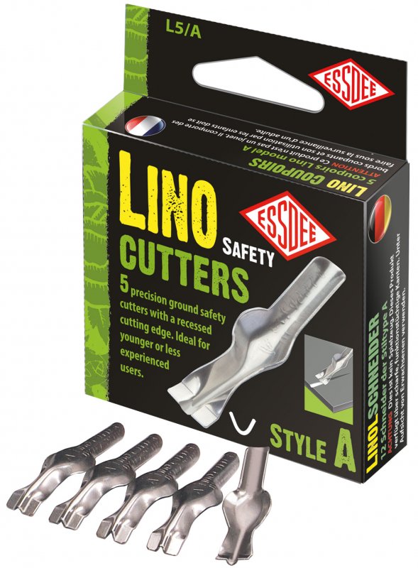 Essdee Cuchillas de seguridad para linóleo Style A - 5 unidades