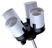 Linkstar Portalámparas LH-4HU para 4 Lámparas + Soporte para paraguas