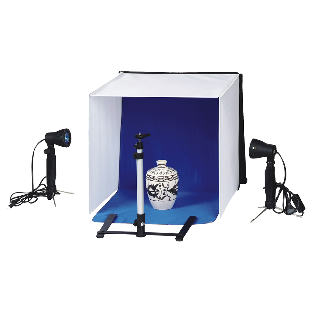 Linkstar Foto Caja Kit PBK-50 50x50 cm Plegable + 2x50W Lámparas