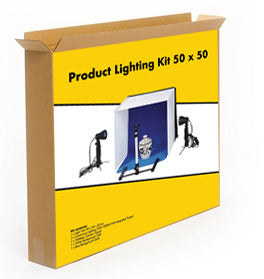 Linkstar Foto Caja Kit PBK-50 50x50 cm Plegable + 2x50W Lámparas — 5