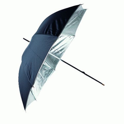 Linkstar Paraguas PUR-84SB Plateado/Negro 100 cm