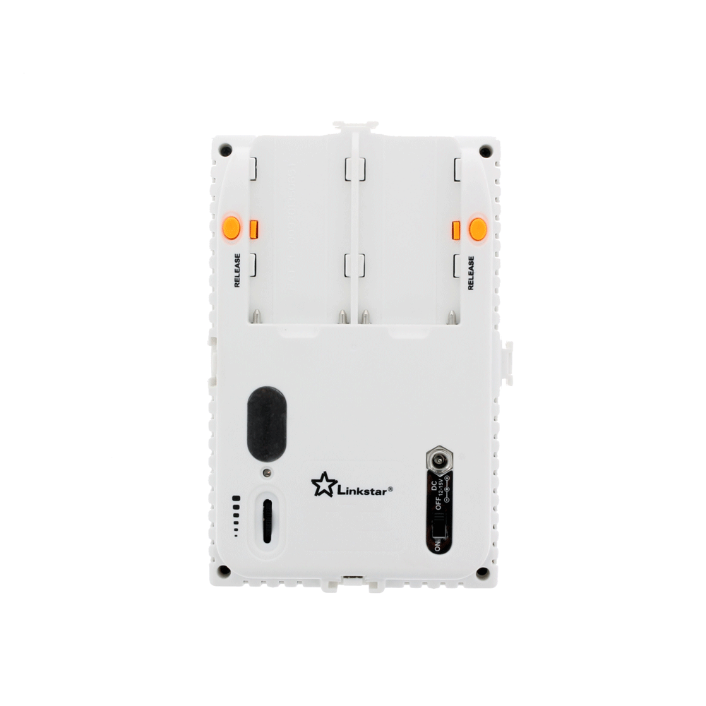 Linkstar Lámpara LED Kit VD-405V-K2 incl. Batería — 2