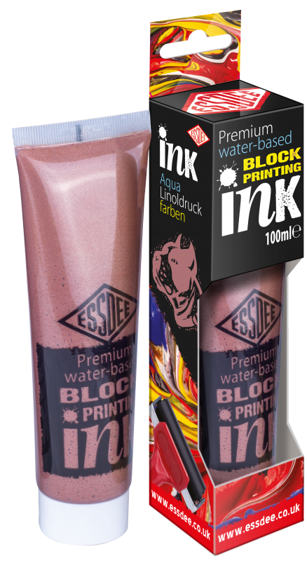 Essdee Premium Metallic Block Printing Ink 100 ml - Metal Bronce