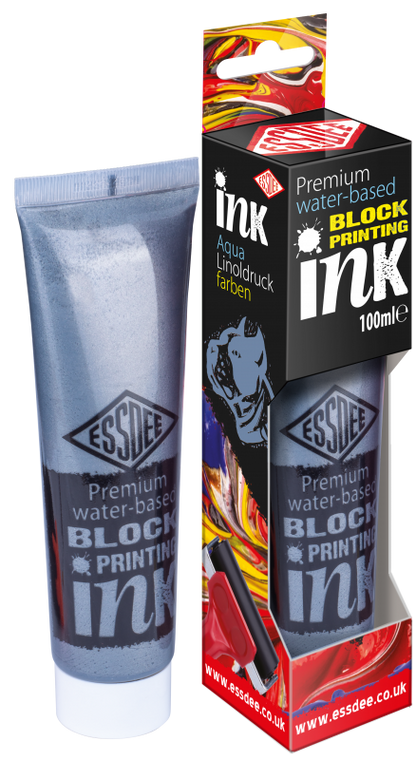 Essdee Premium Metallic Block Printing Ink 100 ml - Plata