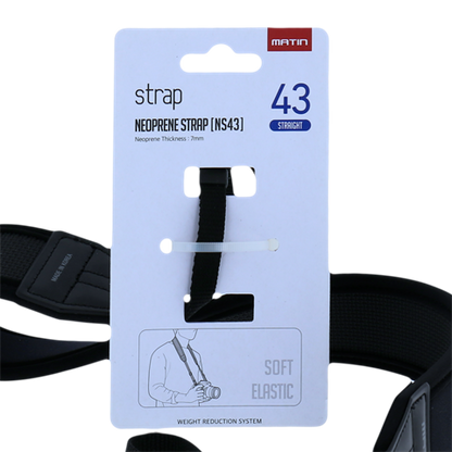 Matin Cuello Correa de Luxe Recto Neoprene 43 mm M-6753H — 5