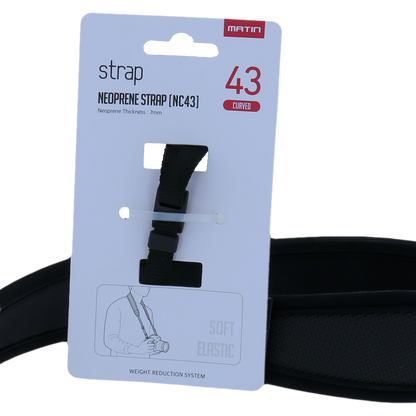Matin Cuello Correa de Luxe Curvo Neoprene 43 mm M-6780H — 3