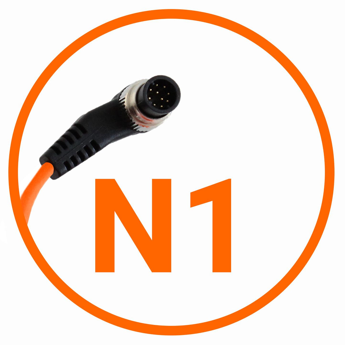 Miops Cable de conexión para cámara Nikon N1 Naranja