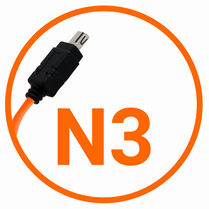 Miops Cable de conexión para cámara Nikon N3 Naranja