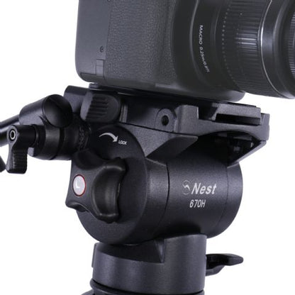 Nest Trípode de vídeo NT-670 + Cabezal panorámico con amortiguación fluida — 3