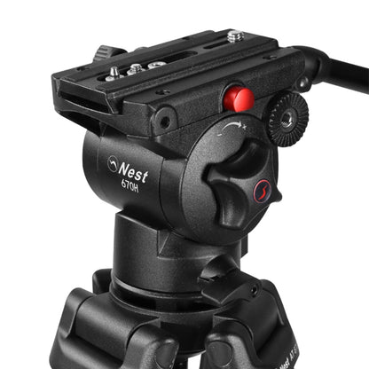 Nest Trípode de vídeo NT-670 + Cabezal panorámico con amortiguación fluida — 6