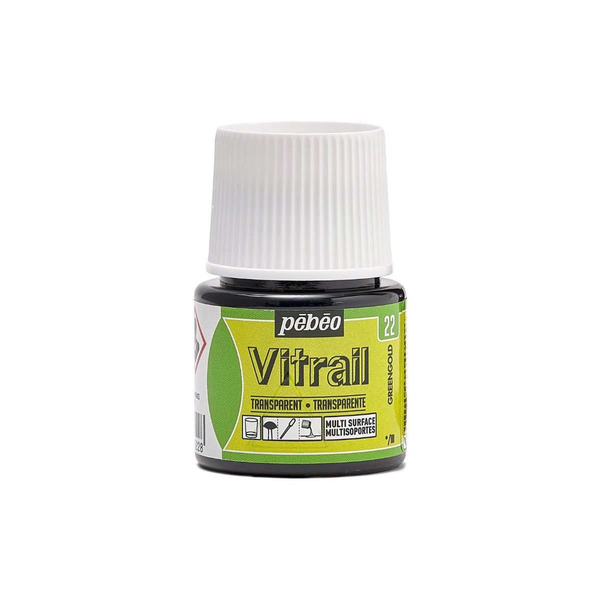 Pebeo Vitrail Transparente Pintura para vidrio 45 ml - 22 - Groengoud