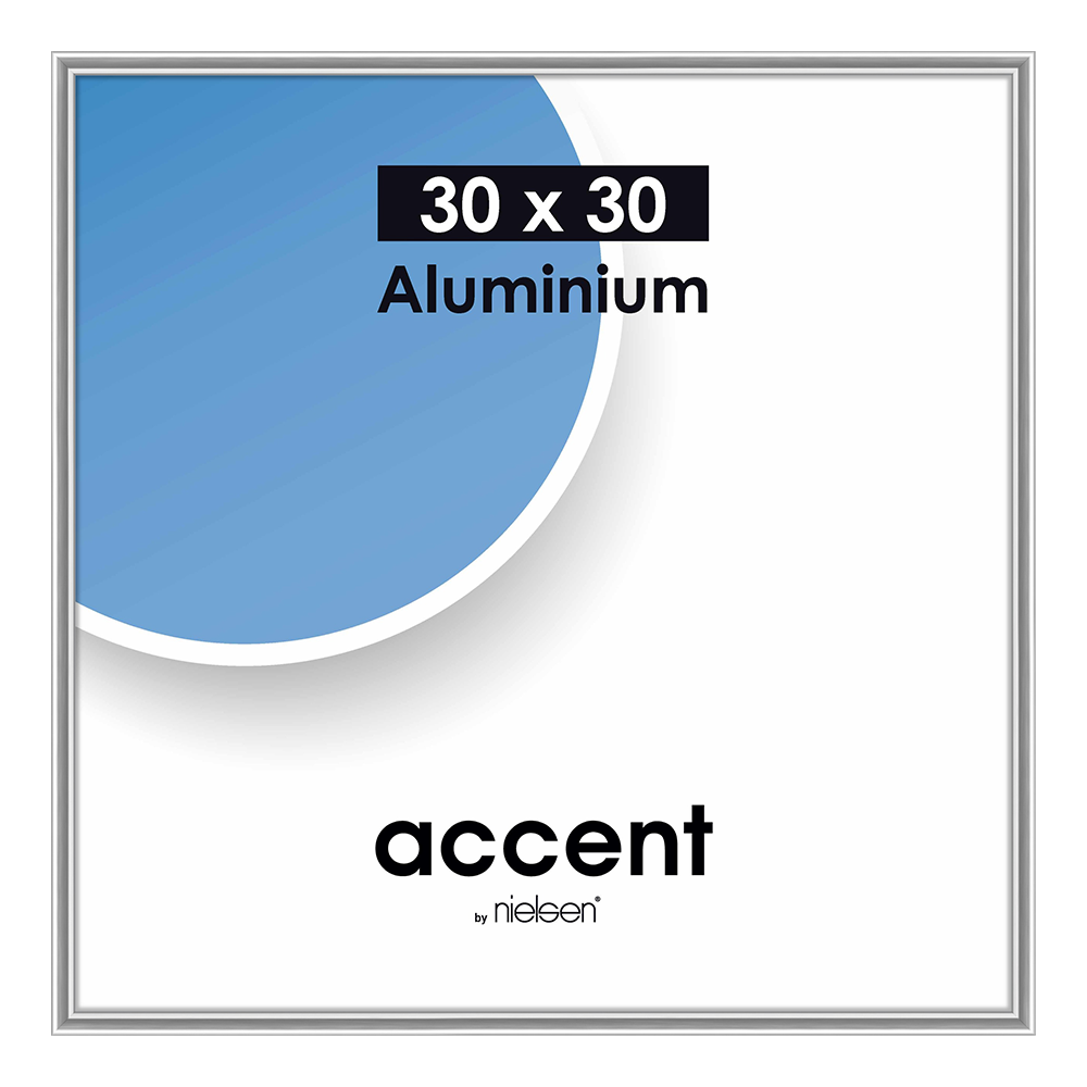 Nielsen Marco de fotos 54123 Accent Brillante Plateado 30x30 cm