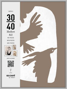 Nielsen Marco de fotos 5430124 Super 8 Mate Plateado 30x40 cm