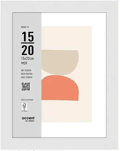 Nielsen Marco de fotos 3217202 Madera 19 Blanco 15x20 cm