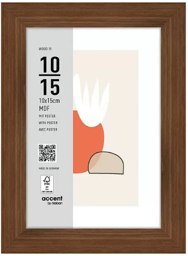 Nielsen Marco de fotos 3211205 Madera 19 Nogal 10x15 cm