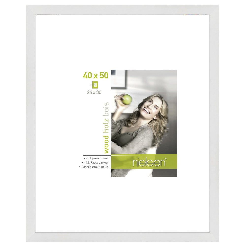Nielsen Marco de fotos 8988022 Apollon Blanco 40x50 / 24x30 cm