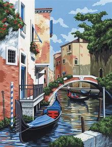 R&L Artist Canvas A4 Pintar por números - Venetian Scene