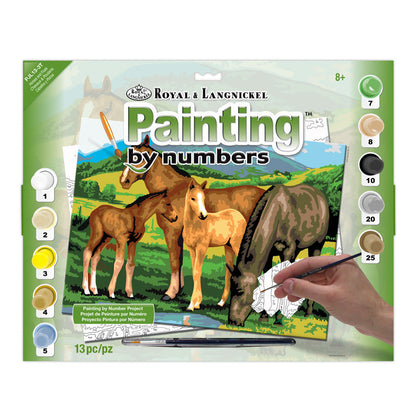R&L Junior Large A3 Pintar por números - Horses & Foals