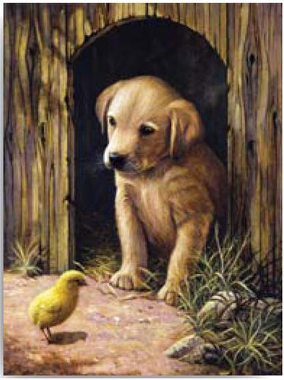 R&L Junior Small A4 Pintar por números - Labrador Puppy