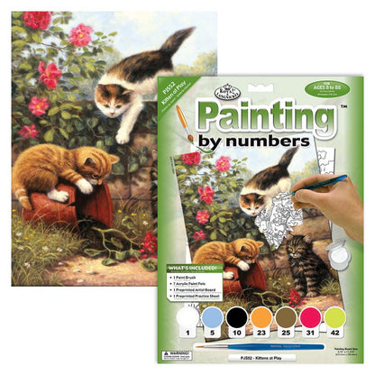 R&L Junior Small A4 Pintar por números - Kittens at Play