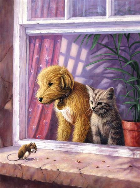 R&L Junior Small A4 Pintar por números - Window Watching