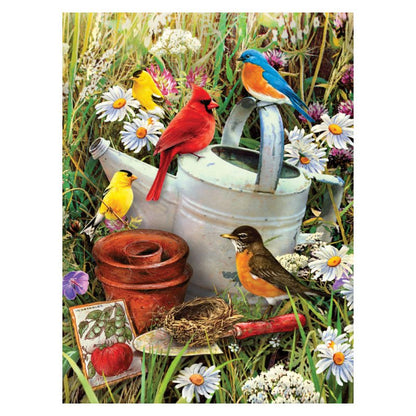 R&L Junior Small A4 Pintar por números - Garden Birds