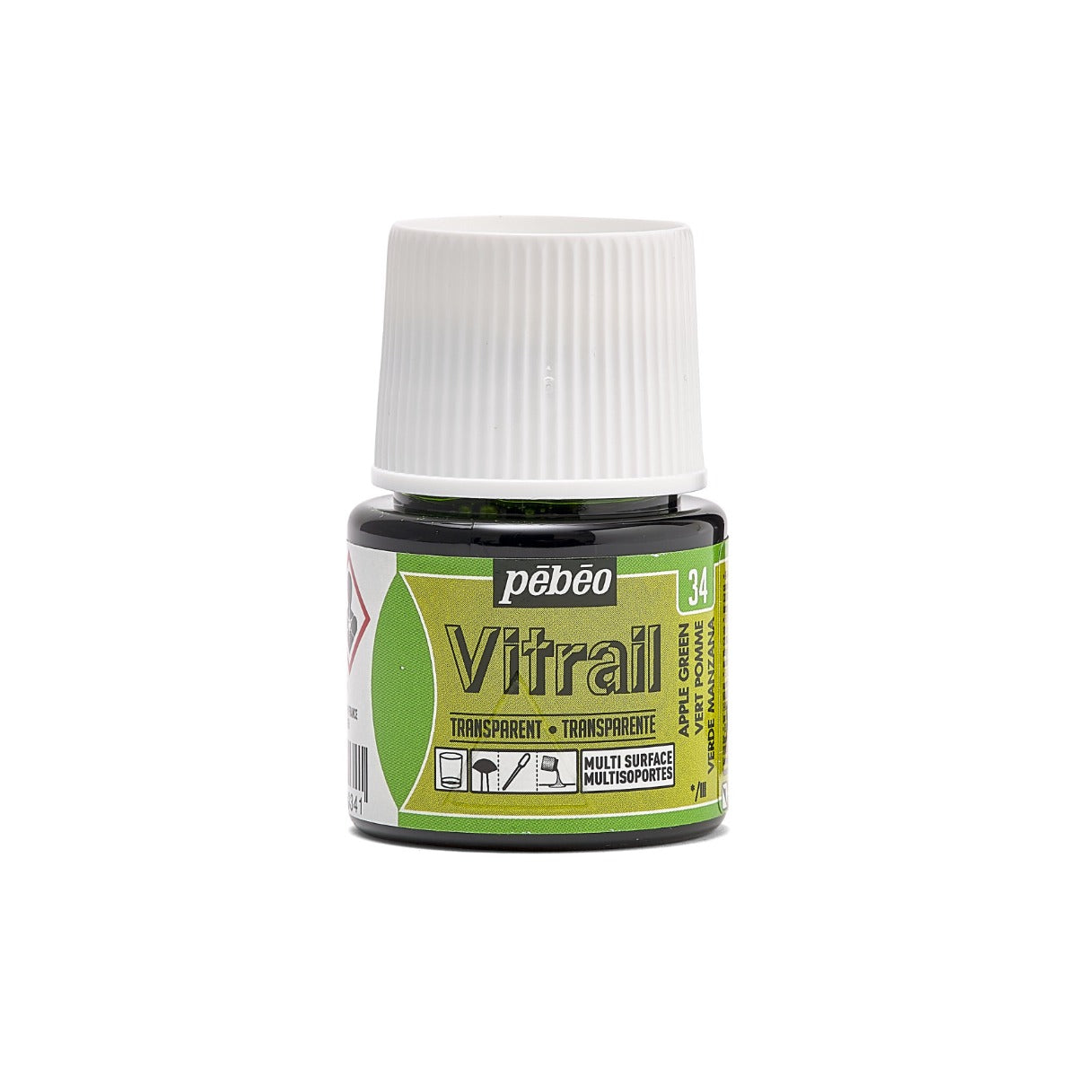 Pebeo Vitrail Transparente Pintura para vidrio 45 ml - 34 - Appelgroen