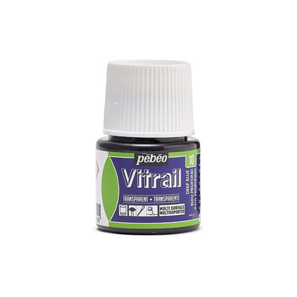 Pebeo Vitrail Transparente Pintura para vidrio 45 ml - 10 - Diep Azul