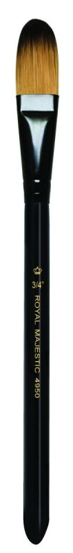 Royal & Langnickel Majestic Pinceles - 3 Pack - Pincel ovalado para lavados 3/4