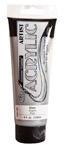 R&L Essentials Acrylic Paint 120 ml - Plata