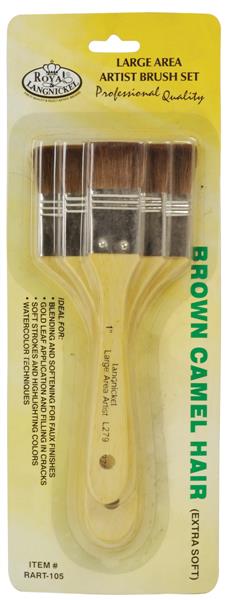 Royal & Langnickel Sets de pinceles spalter y anchos - 3 Pack