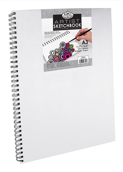 Royal & Langnickel Sketchbooks - Canvas Covered - A3 - 120 g - 80 hojas
