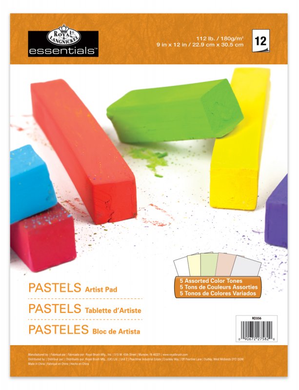 Royal & Langnickel Pastel 5 Colour Artist Pad A4 - 12 hojas