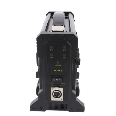 Rolux Cargador de baterías RL-4KS para 4 x Batería V-Mount — 2