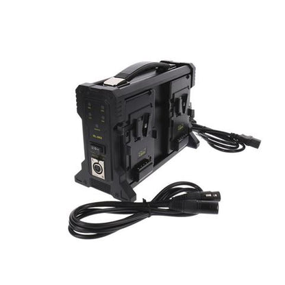 Rolux Cargador de baterías RL-4KS para 4 x Batería V-Mount — 6