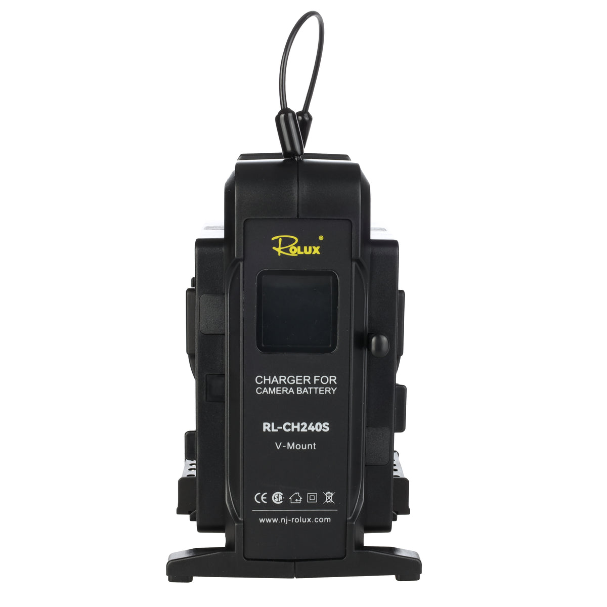 Rolux Doble Rápido Cargador RL-CH240S para Batería V-Mount — 3