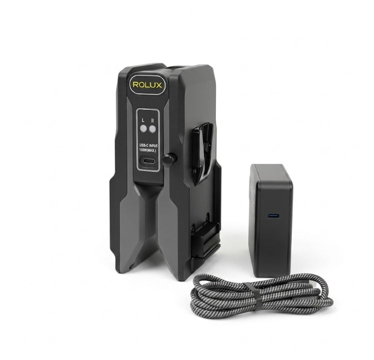 Rolux Plegable Cargador Powerfold1 para V-Montura Baterías