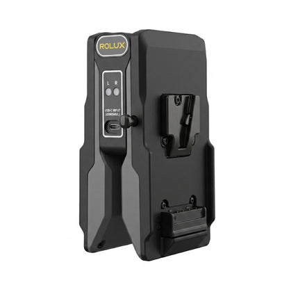 Rolux Plegable Cargador Powerfold1 para V-Montura Baterías — 2